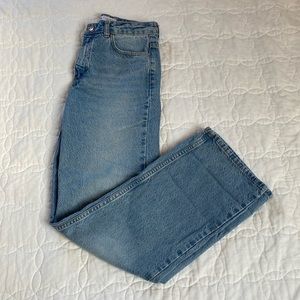 Zara high rise straight leg jean